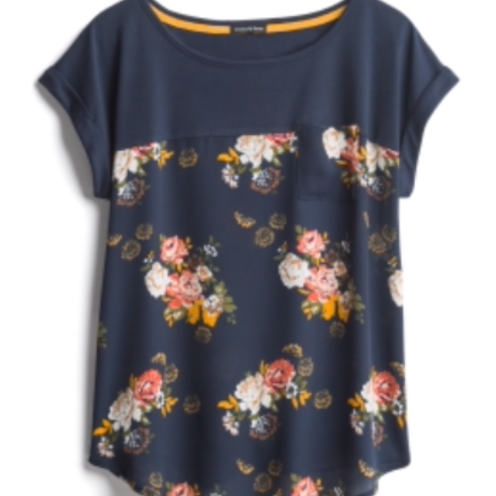 Violets & Roses Top
